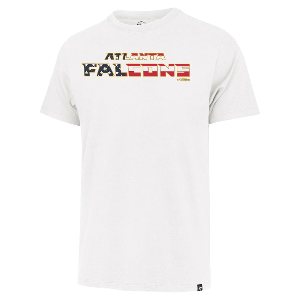 Atlanta Falcons '47 Flag Script Franklin T-Shirt - White - 47 brand