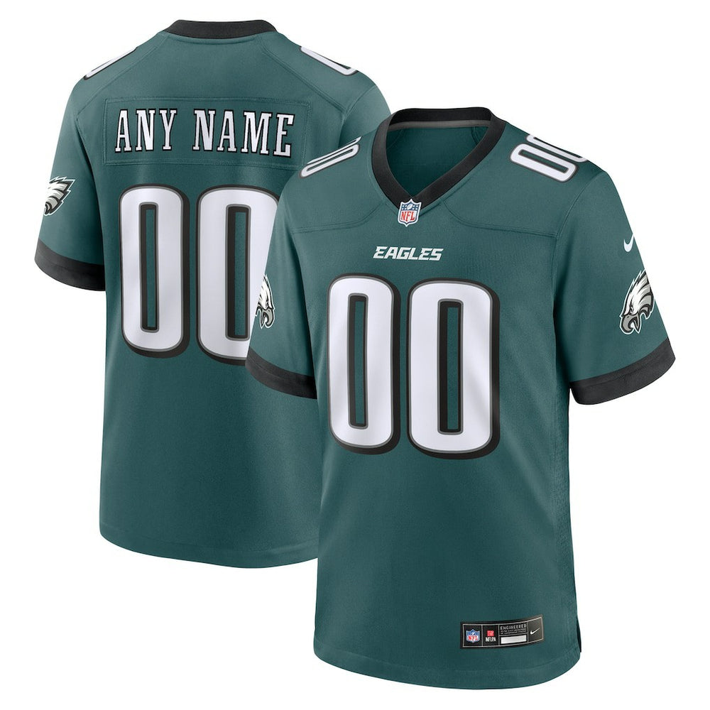 Philadelphia Eagles Custom Game Jersey - Midnight Green - Nike