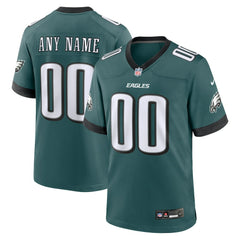 Philadelphia Eagles Custom Game Jersey - Midnight Green - Nike