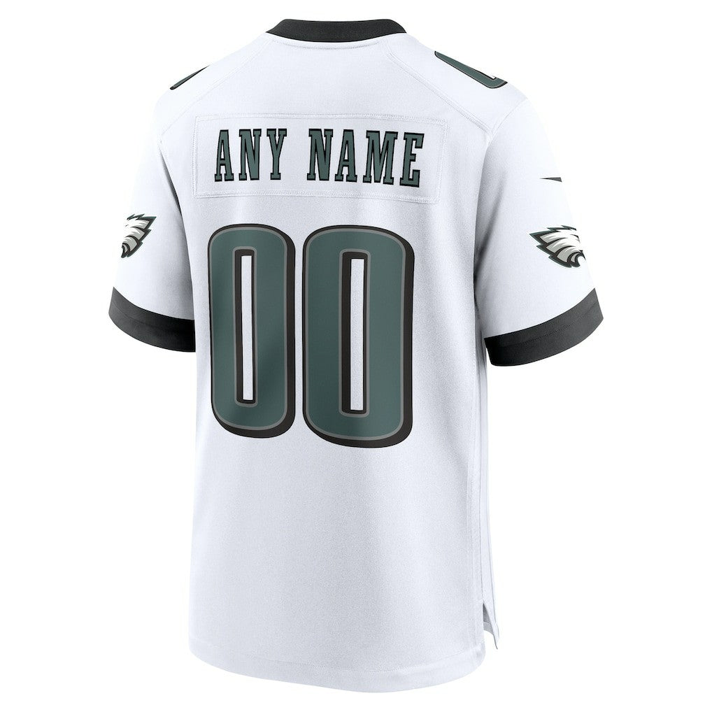 Philadelphia Eagles Custom Game Jersey - White - Nike