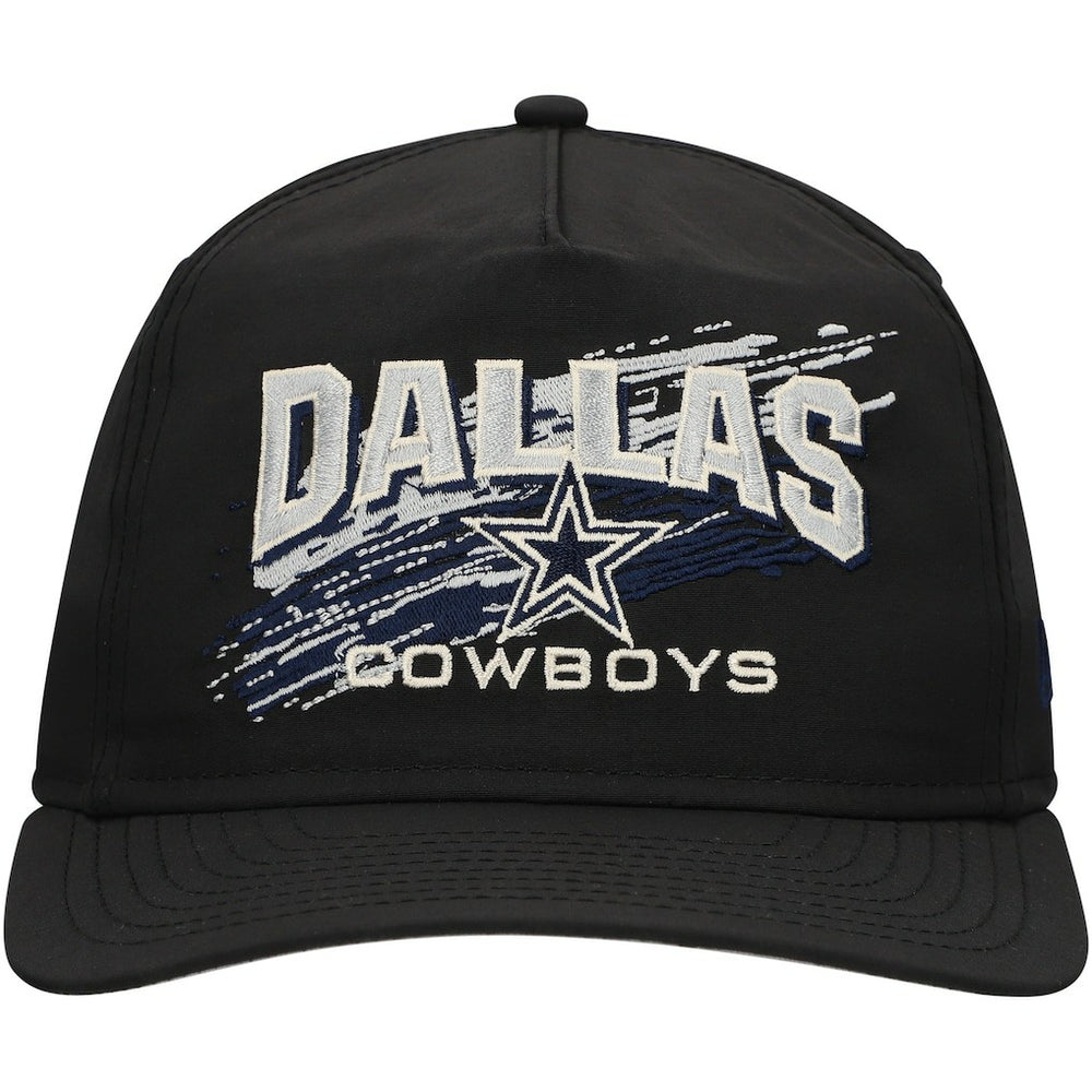 Dallas Cowboys New Era Throwback Brush Golfer Snapback Hat - Black - NFL