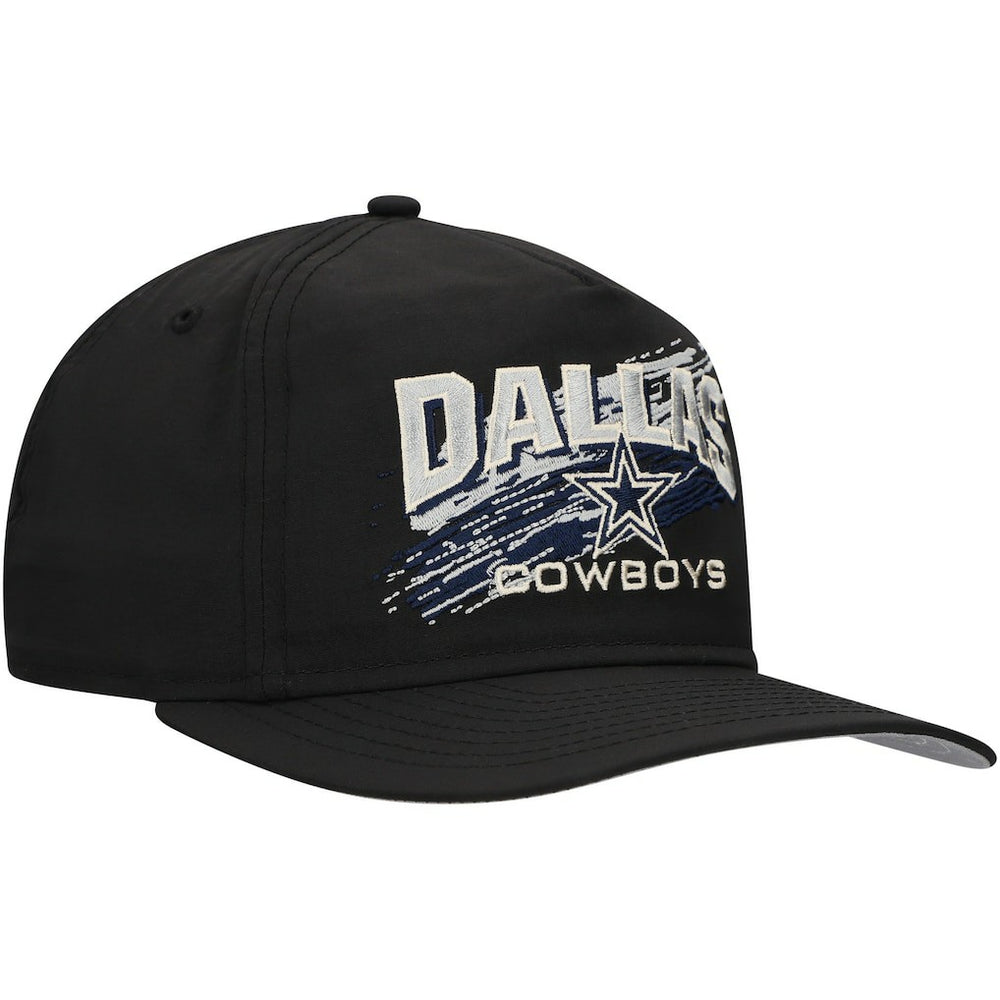 Dallas Cowboys New Era Throwback Brush Golfer Snapback Hat - Black - NFL