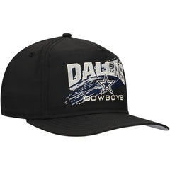 Dallas Cowboys New Era Throwback Brush Golfer Snapback Hat - Black - NFL