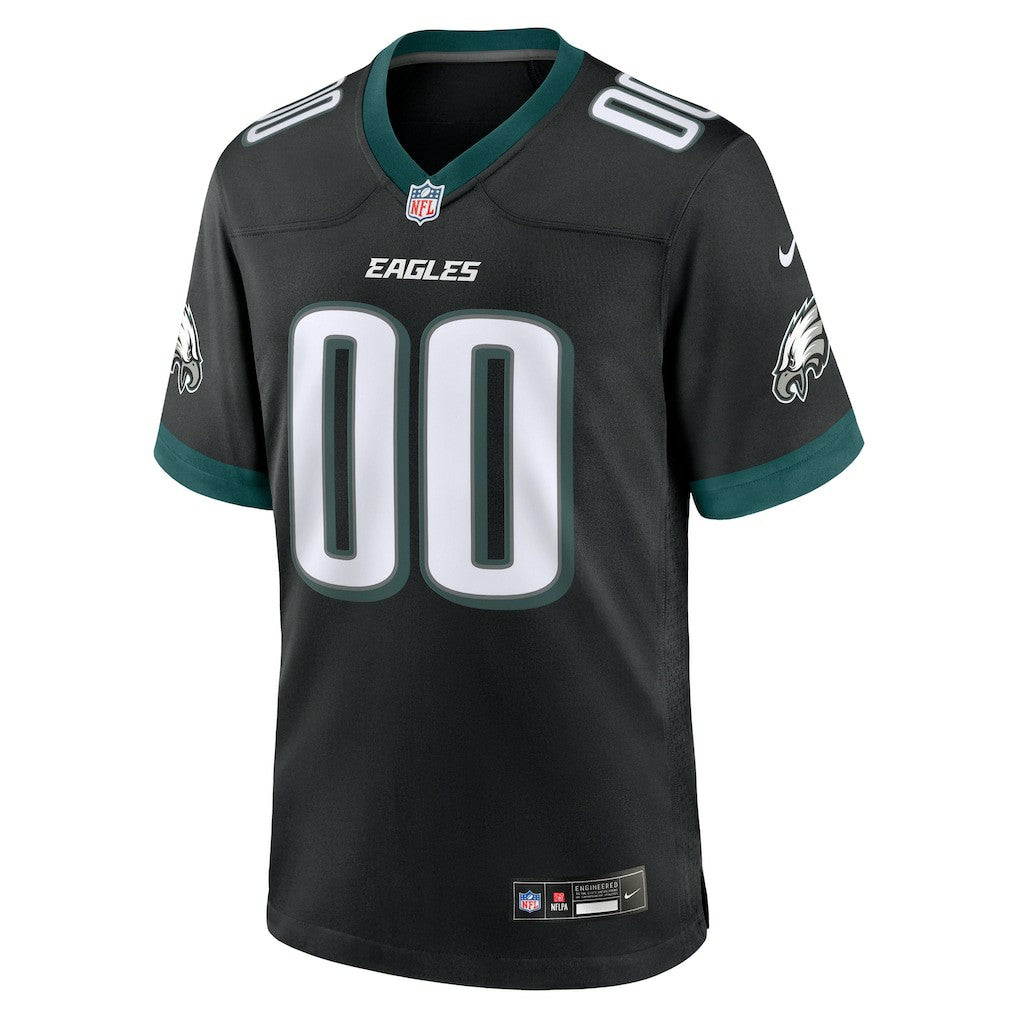 Philadelphia Eagles Alternate Custom Game Jersey - Black - Nike