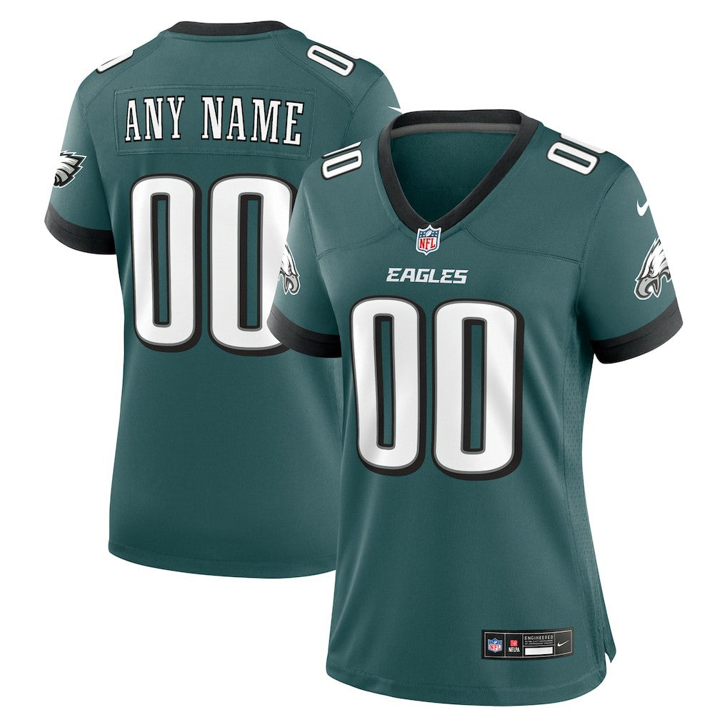 Philadelphia Eagles Women's Custom Game Jersey - Midnight Green - Nike