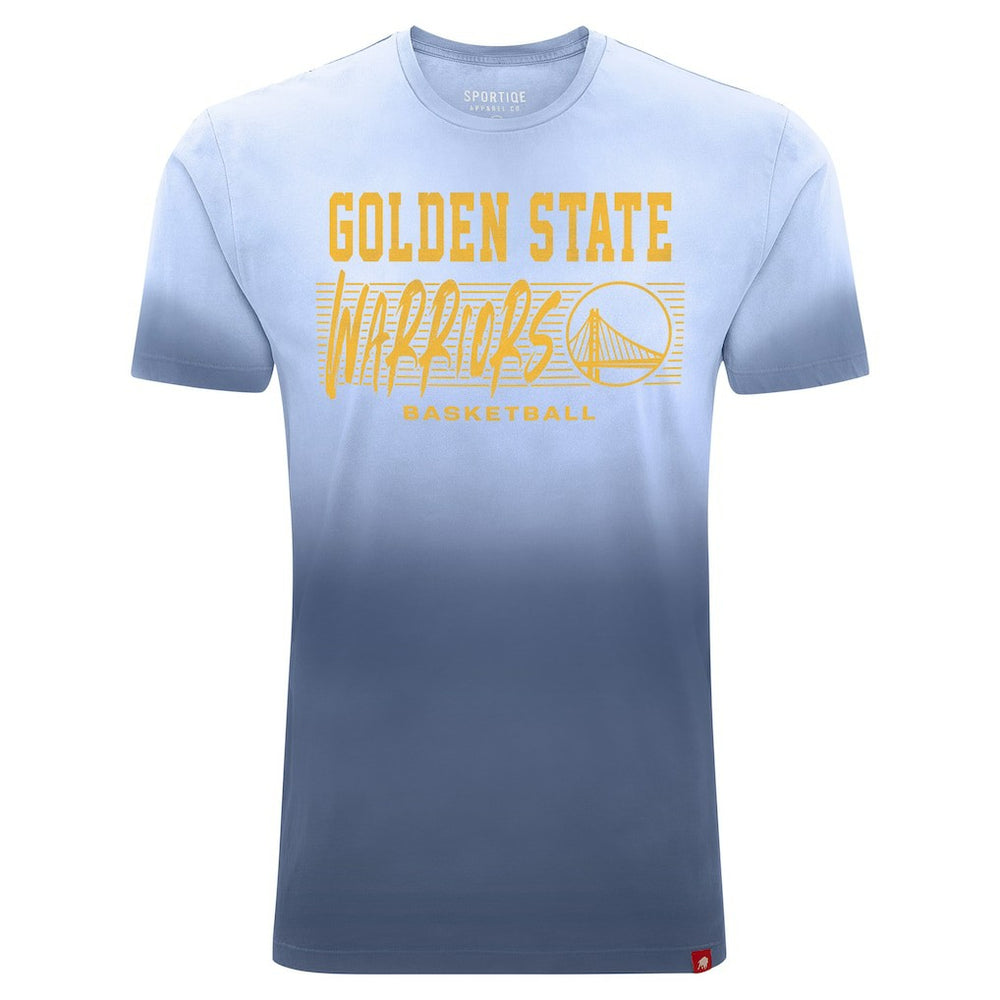 Golden State Warriors Sportiqe Unisex Bingham Sun-Fade T-Shirt Royal
