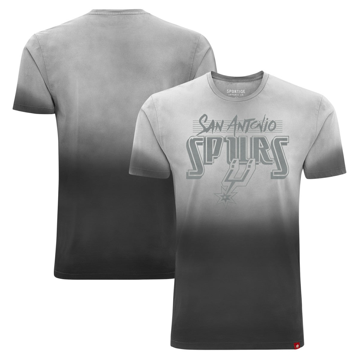 San Antonio Spurs Sportiqe Unisex Bingham Sun-Fade T-Shirt Black