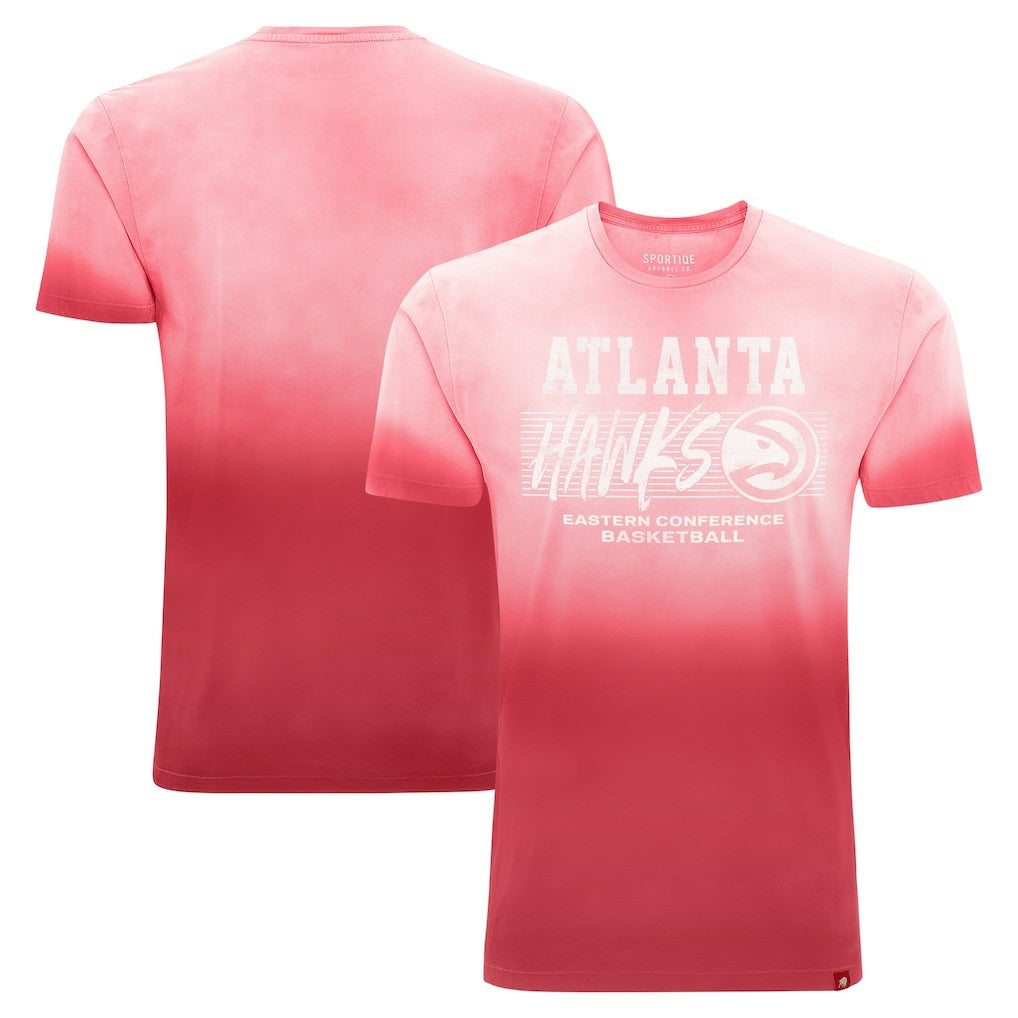 Atlanta Hawks Sportiqe Unisex Bingham Sun-Fade T-Shirt Red