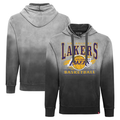 Los Angeles Lakers Sportiqe Unisex Blake Sun-Fade Pullover Hoodie Black
