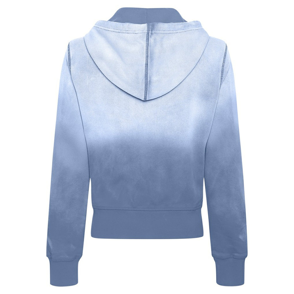 Philadelphia 76ers Sportiqe Women's Carli Sun Fade Full-Zip Hoodie Blue