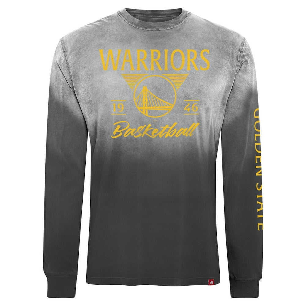 Golden State Warriors Sportiqe Unisex Mohave Sun-Dipped Long Sleeve T-Shirt Black