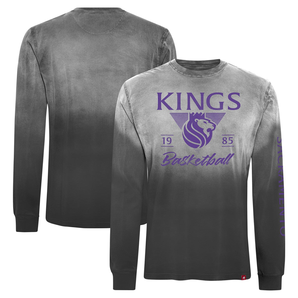 Sacramento Kings Sportiqe Unisex Mohave Sun-Dipped Long Sleeve T-Shirt Black