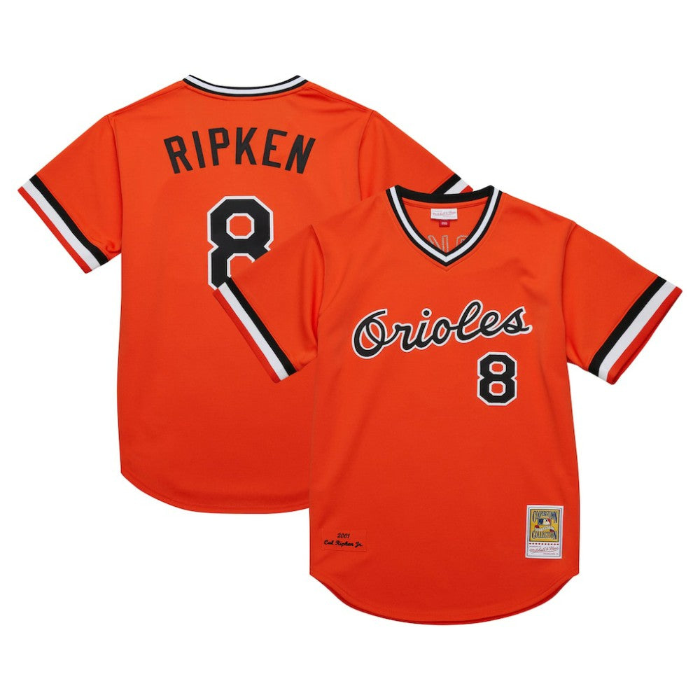 Cal Ripken Jr. Baltimore Orioles Mitchell & Ness 2001 Cooperstown Collection Authentic Throwback Jersey Discount