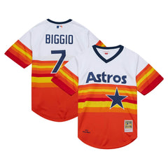 Craig Biggio Houston Astros Mitchell & Ness 2004 Cooperstown Collection Authentic Throwback Jersey Outlet