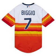 Craig Biggio Houston Astros Mitchell & Ness 2004 Cooperstown Collection Authentic Throwback Jersey Outlet