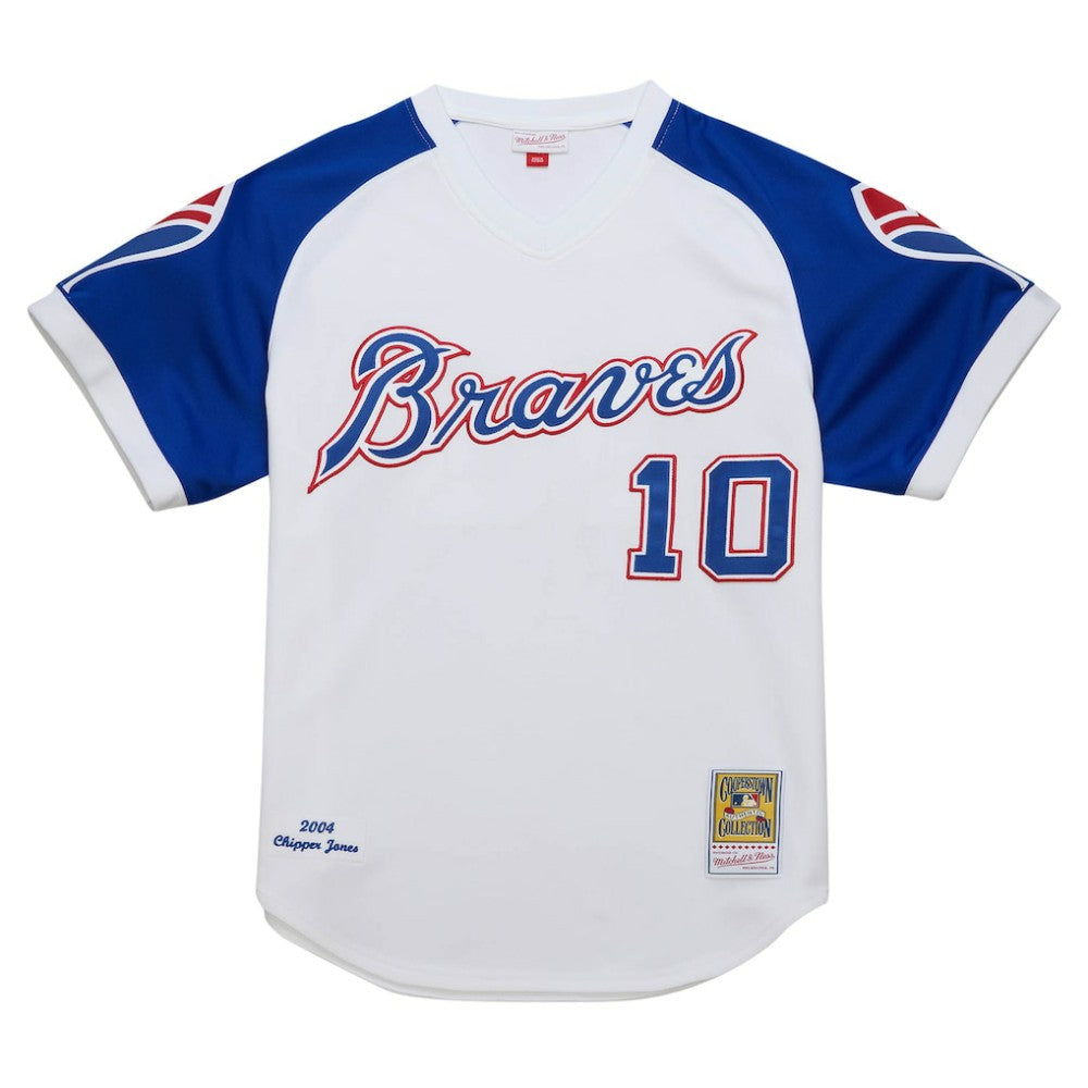 Chipper Jones Atlanta Braves Mitchell & Ness 2004 Cooperstown Collection Authentic Throwback Jersey Sale