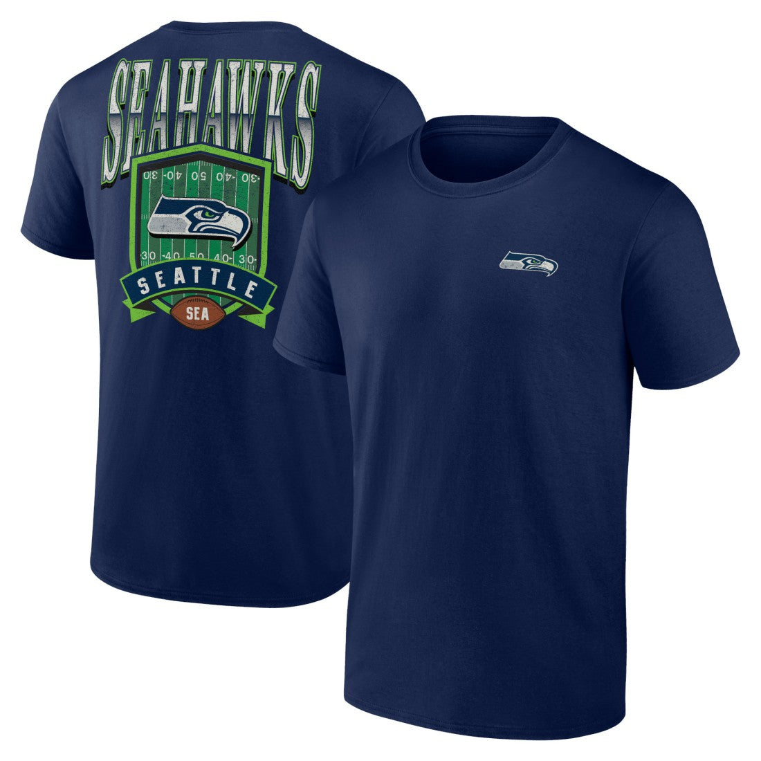 Seattle Seahawks Full Range T-Shirt - College Navy - NFL