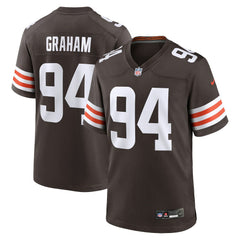 Mason Graham Cleveland Browns 2025 NFL Draft First Round Pick Game Jersey - Brown - Nike