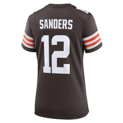 Shedeur Sanders Cleveland Browns Women's 2025 NFL Draft Game Jersey - Brown - Nike