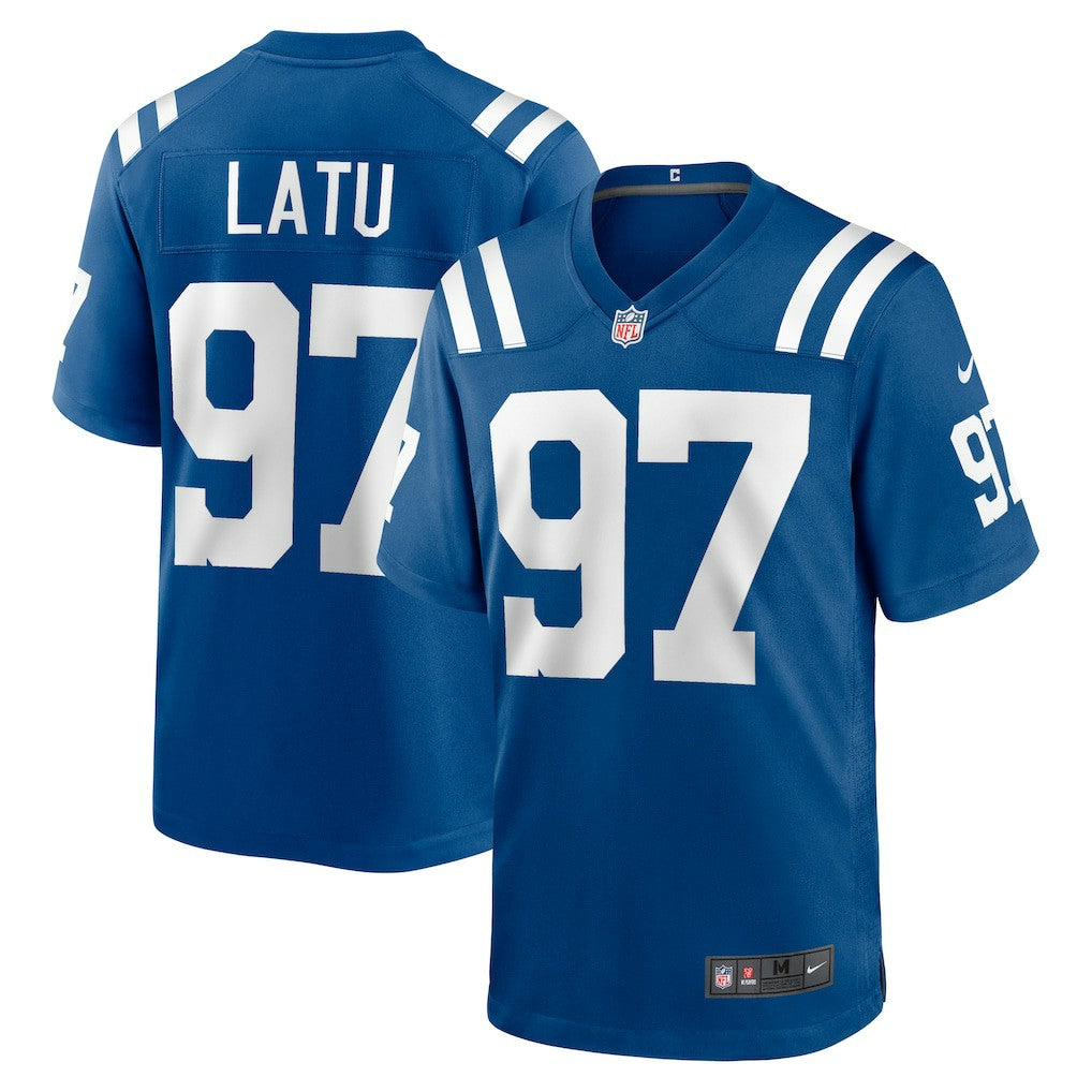 Laiatu Latu Indianapolis Colts Player Game Jersey - Royal - Nike