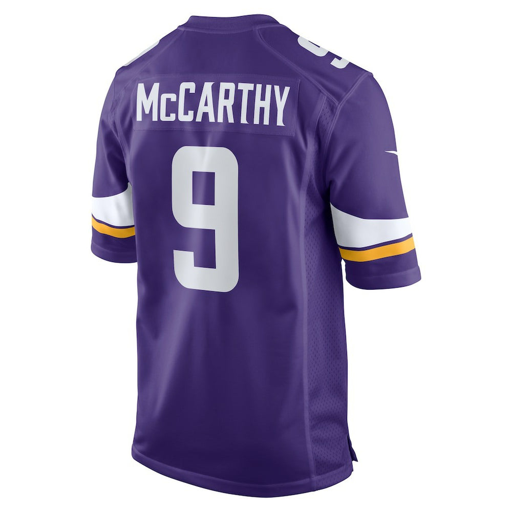 J.J. McCarthy Minnesota Vikings Player Game Jersey - Purple - Nike