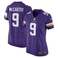 J.J. McCarthy Minnesota Vikings Women's Player Game Jersey - Purple - Nike