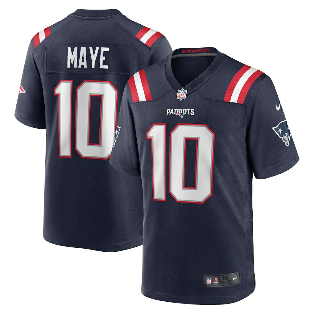 Drake Maye New England Patriots Player Game Jersey - Navy - Nike
