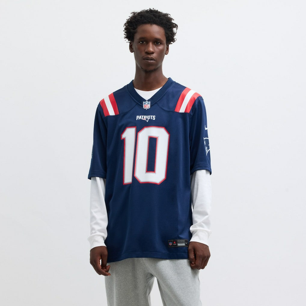 Drake Maye New England Patriots Player Game Jersey - Navy - Nike