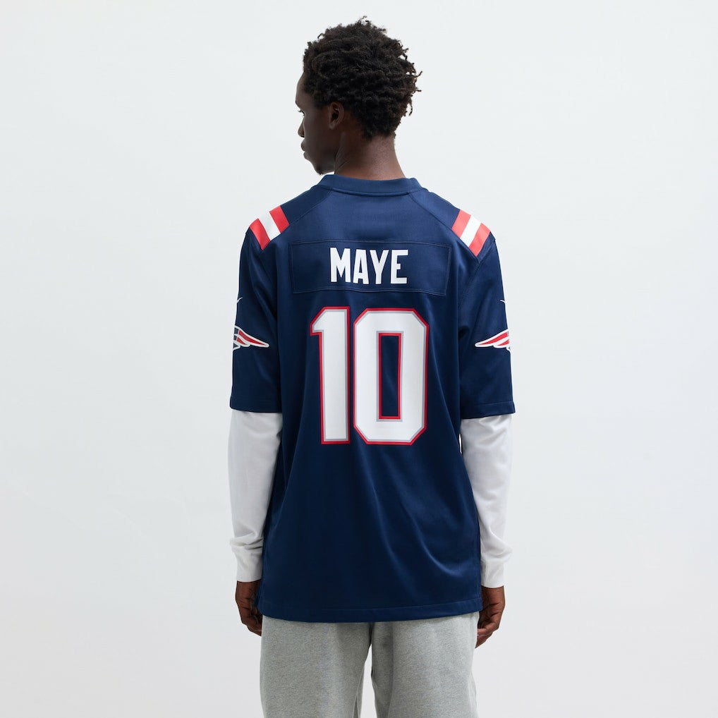 Drake Maye New England Patriots Player Game Jersey - Navy - Nike