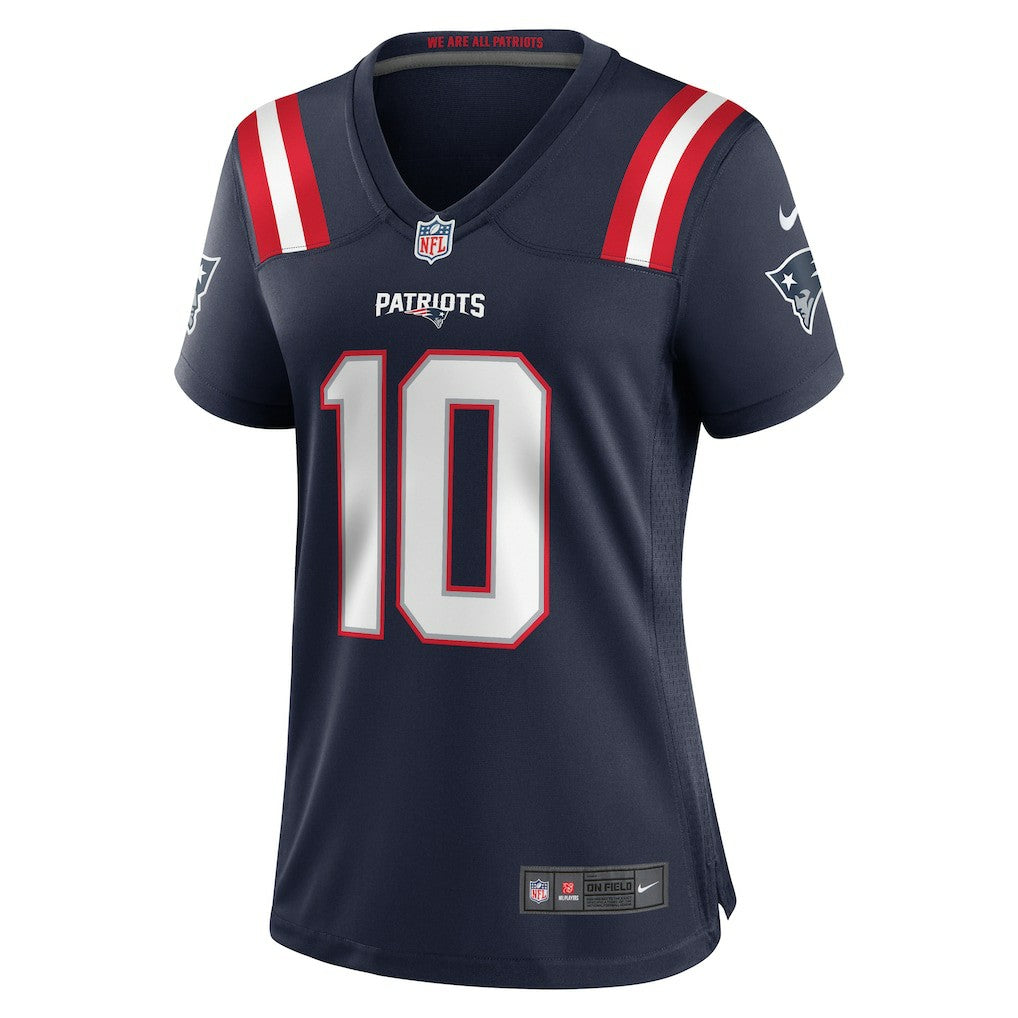Drake Maye New England Patriots Women's Player Game Jersey - Navy - Nike