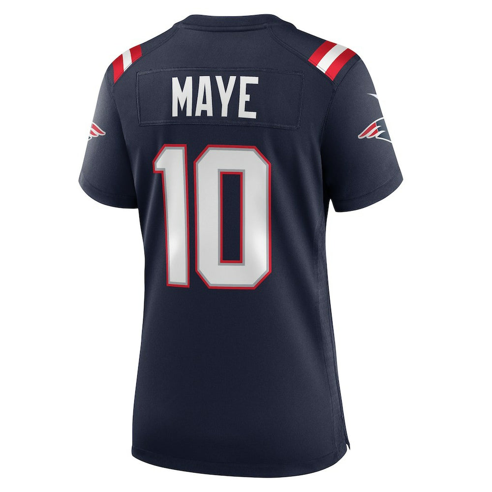 Drake Maye New England Patriots Women's Player Game Jersey - Navy - Nike
