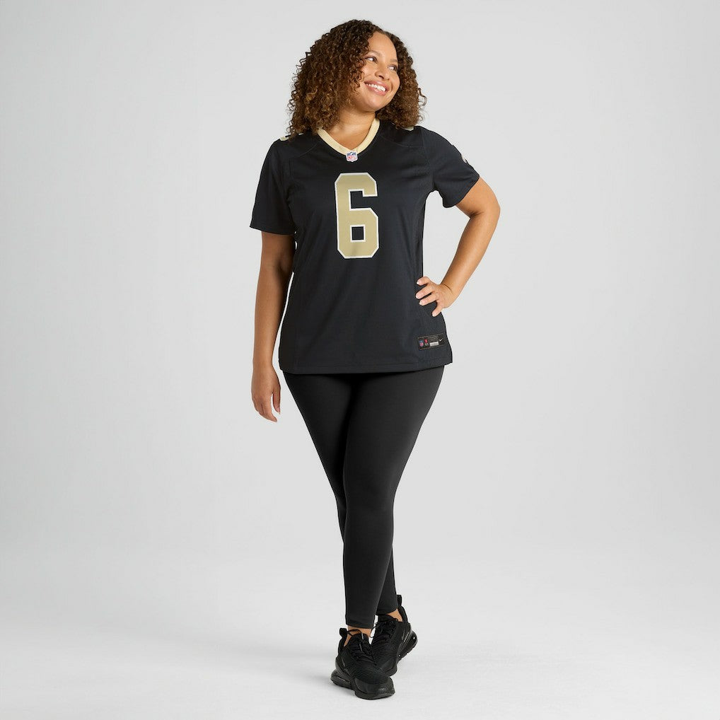 Tyler Shough New Orleans Saints Women's Game Jersey - Black - Nike