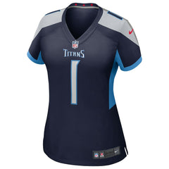 Cameron Ward Tennessee Titans Women's 2025 NFL Draft First Round Pick Alternate Game Jersey - Navy - Nike