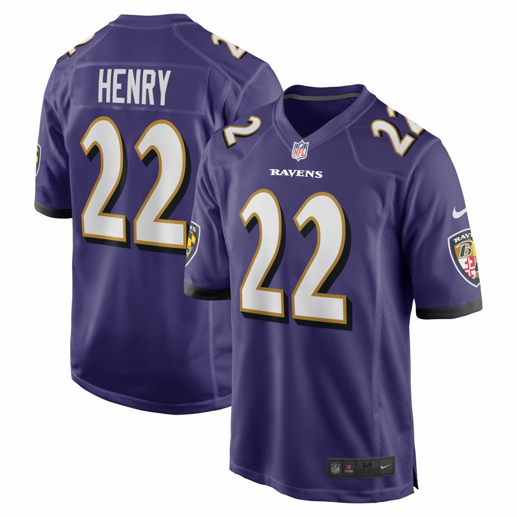 Derrick Henry Baltimore Ravens Game Player Jersey - Purple - Nike