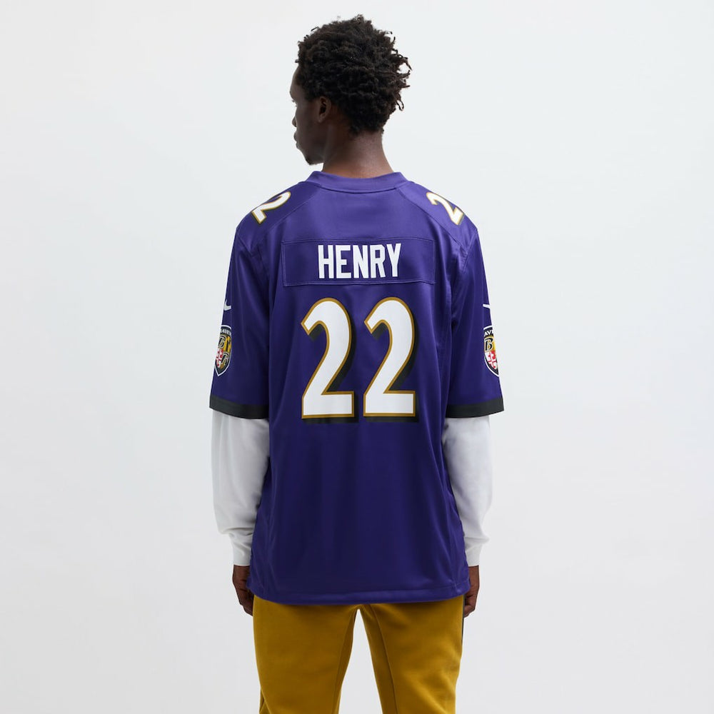 Derrick Henry Baltimore Ravens Game Player Jersey - Purple - Nike