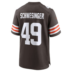 Carson Schwesinger Cleveland Browns 2025 NFL Draft Game Jersey - Brown - Nike