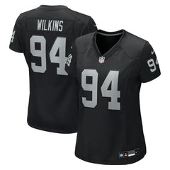 Christian Wilkins Las Vegas Raiders Women's Team Game Jersey - Black - Nike