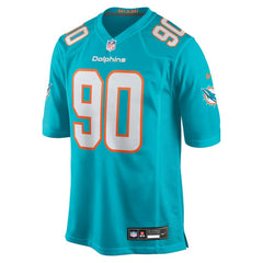 Kenneth Grant Miami Dolphins 2025 NFL Draft First Round Pick Game Jersey - Aqua - Nike