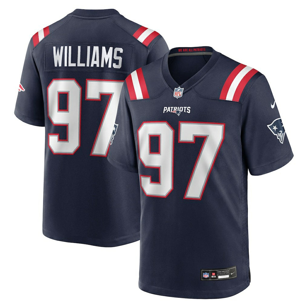 Milton Williams New England Patriots Game Player Jersey - Navy - Nike