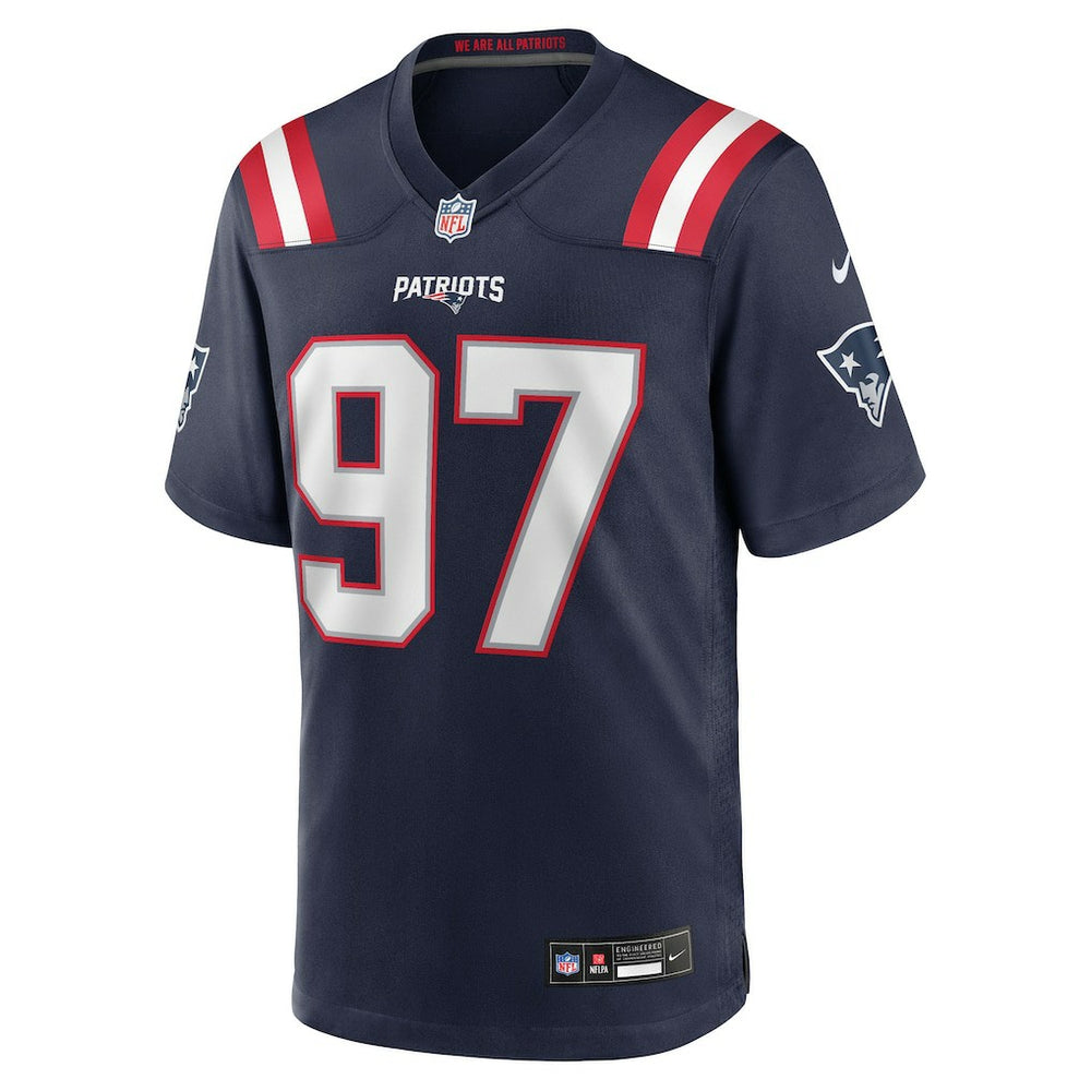 Milton Williams New England Patriots Game Player Jersey - Navy - Nike