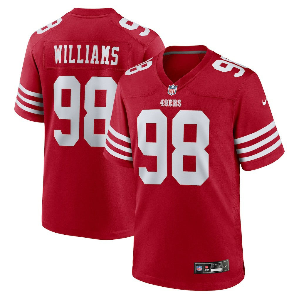 Mykel Williams San Francisco 49ers 2025 NFL Draft First Round Pick Game Jersey - Scarlet - Nike