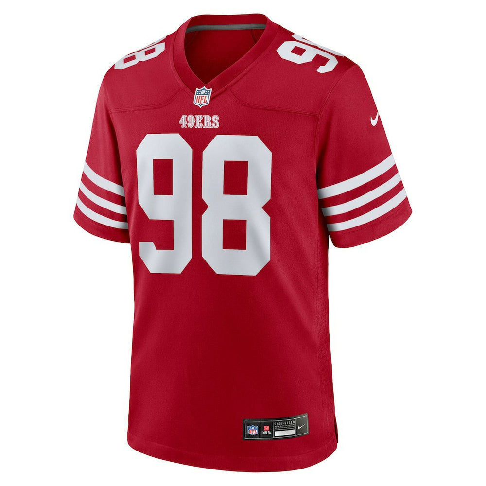 Mykel Williams San Francisco 49ers 2025 NFL Draft First Round Pick Game Jersey - Scarlet - Nike