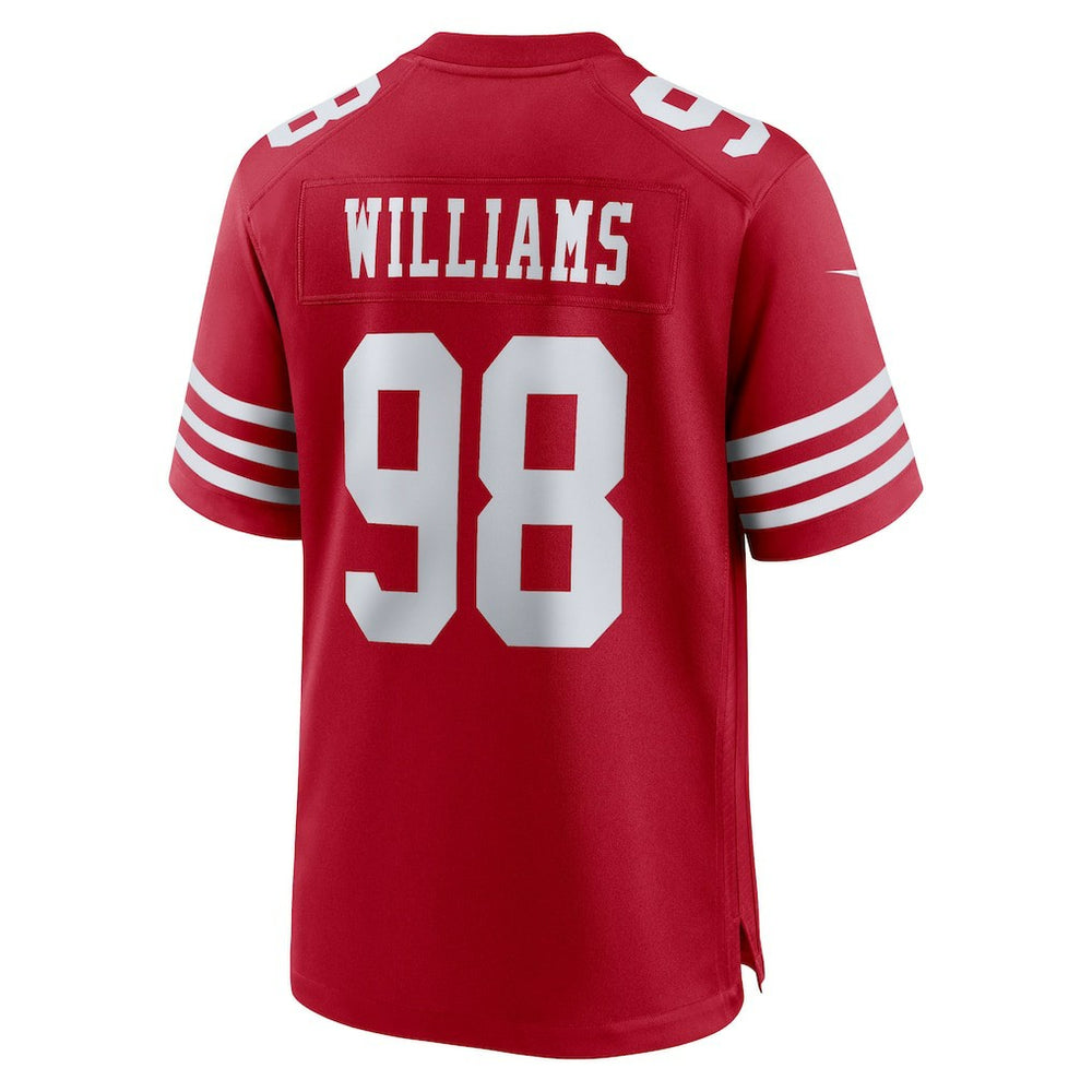 Mykel Williams San Francisco 49ers 2025 NFL Draft First Round Pick Game Jersey - Scarlet - Nike