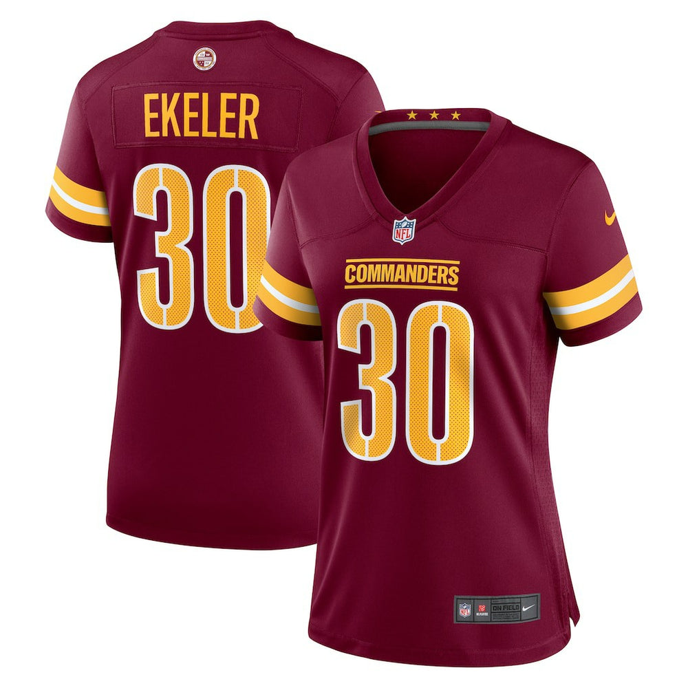 Austin Ekeler Washington Commanders Women's Game Player Jersey - Burgundy - Nike