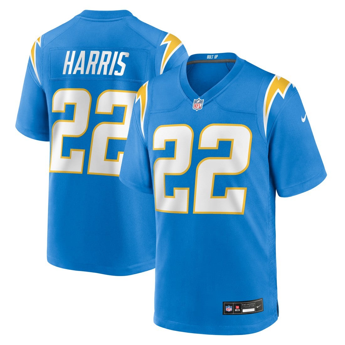 Najee Harris Los Angeles Chargers Game Player Jersey - Powder Blue - Nike