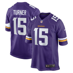 Dallas Turner Minnesota Vikings Player Game Jersey - Purple - Nike