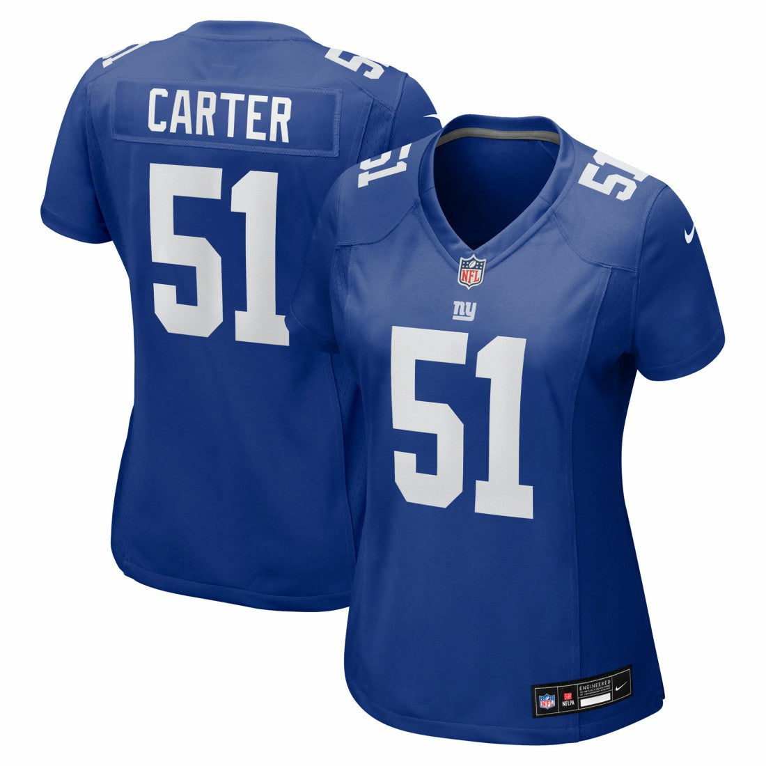 Abdul Carter New York Giants Women's First Round Pick Game Jersey - Royal - Nike