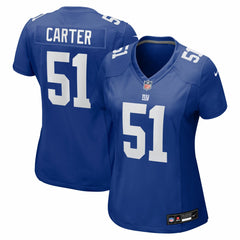 Abdul Carter New York Giants Women's First Round Pick Game Jersey - Royal - Nike