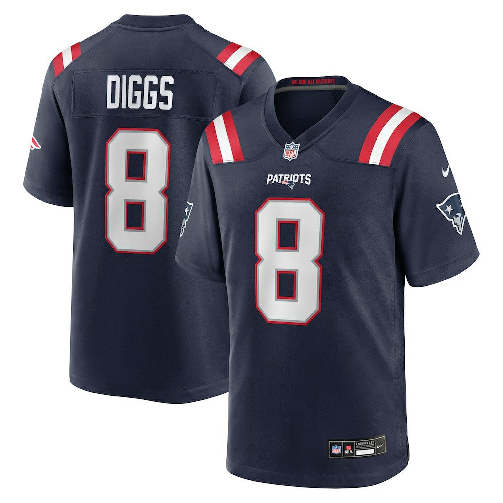 Stefon Diggs New England Patriots Game Jersey - Navy - Nike