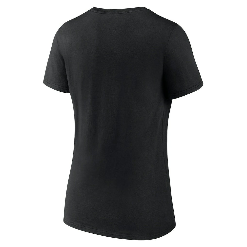 Carolina Panthers Women's Defensive Stand V-Neck T-Shirt - Black - NFL